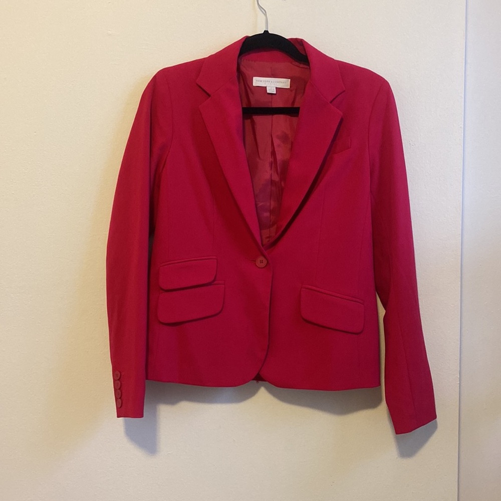 New York Company - Hot Pink Blazer - Size 6 - Picture 1 of 6